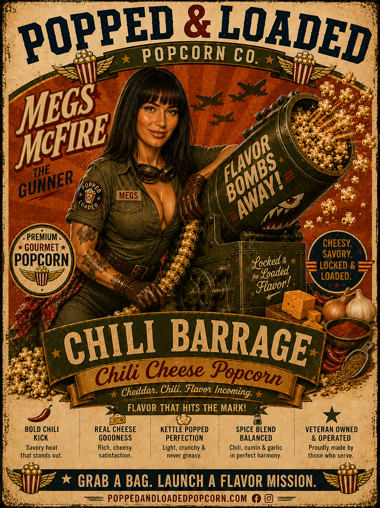 popped and loaded chili cheese megs mcfire